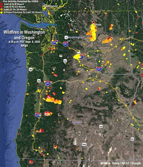 Strong Winds Spread Numerous Wildfires In Oregon And Washington