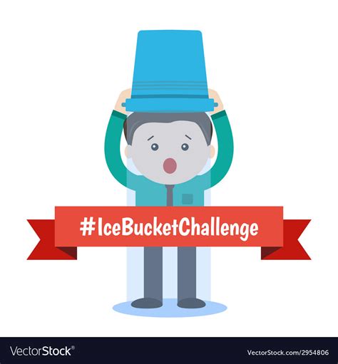 Als Ice Bucket Challenge Concept Royalty Free Vector Image