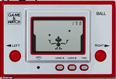 Nintendo Is Bringing Back Its Retro Handheld Game And Watch Device From The 1980s Daily Mail Online