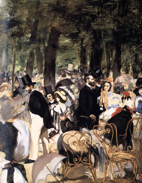 Music In The Tuileries Gardens Detail 1862 Oil On Canvas 76 X 118 Cm