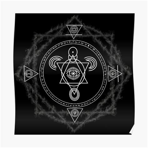 Evil Chaos Eye Sigil Magic Poster For Sale By Dwdesign3 Redbubble
