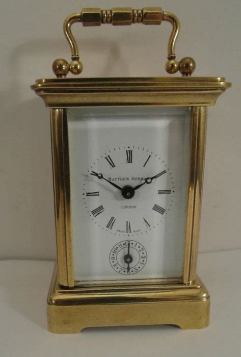 Small Travel Clockcarriage Clock Brass Second Half Catawiki
