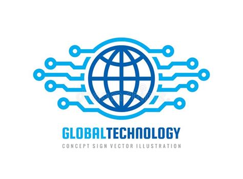 Global Network Wire Symbol World Internet Logo Stock Vector