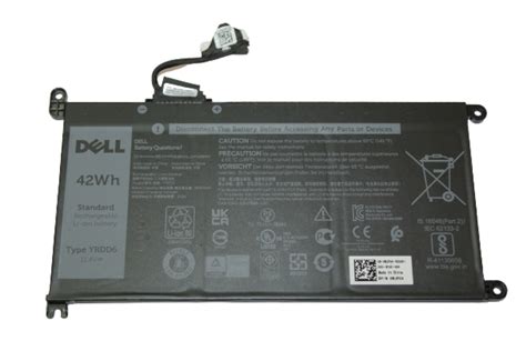 Genuine Dell Inspiron 15 3501 Laptop Battery 114v 42wh Yrdd6 Wjpc4