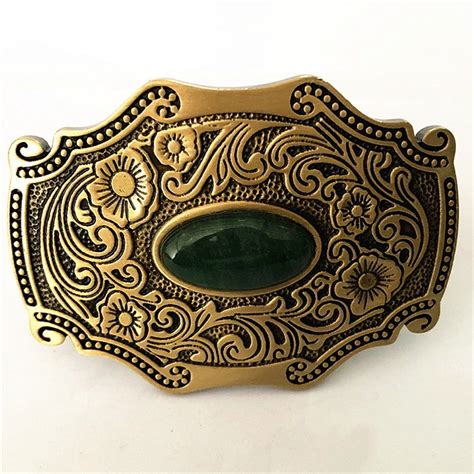 Grass And Jade Pure Brass Buckle Mens Belt Buckle Vintage Etsy