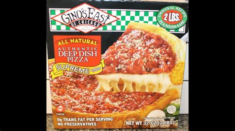 Ginos East Of Chicago Supreme Deep Dish Pizza Review Youtube