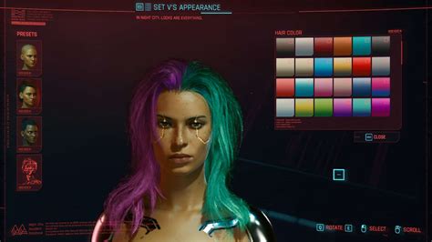Multicoloured Hair Alt Cyberpunk 2077 Mod