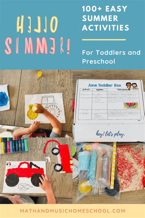 100 Summer Activities For Toddlers And Preschool In 2022 Summer