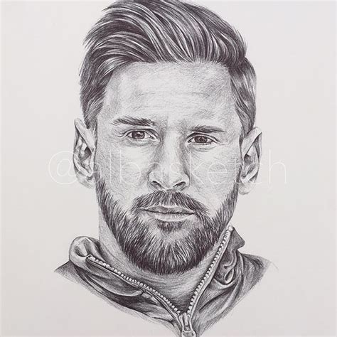 Lionel Messi By Albasketch Draw Drawing Illustration Art Artist