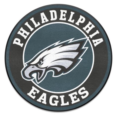 Fanmats® 17971 Nfl Philadelphia Eagles Round Nylon Area Rug With