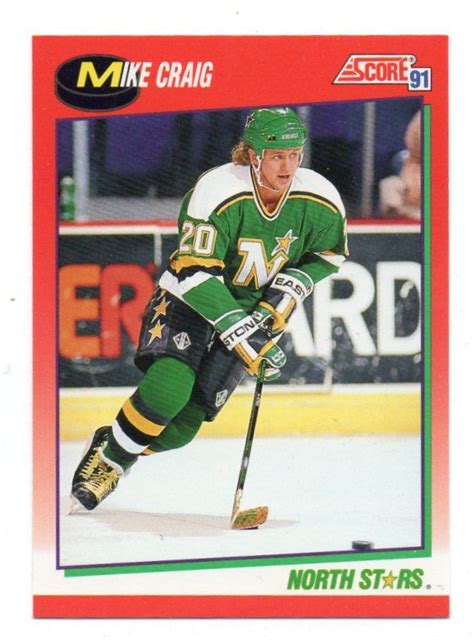 Nhl 199192 Score Canadian English 181 Mike Craig North Stars On