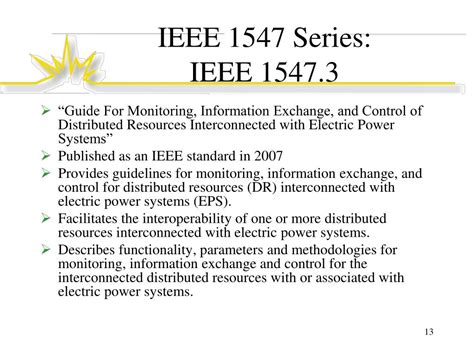 Ppt Ieee 1547 The Dg Interconnection Standard Powerpoint