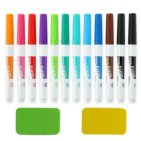 Wholesale Twohands Dry Erase Markers With 2 Eraser 11 Colors 20512 Supplier And Service