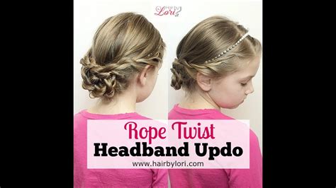 Rope Twist Headband Updo Youtube