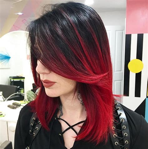 Red And Black And Blonde Hair Color Ideas