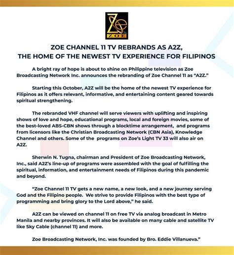 Select Abs Cbn Shows And Films Return Upon Zoe Tv Deal The Red Circle