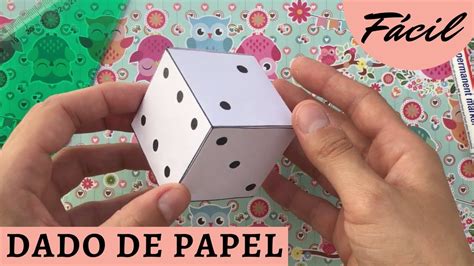 C Mo Hacer Un Dado De Papel F Cil Manualidades Origami Youtube