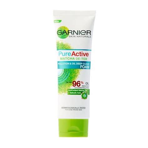 Garnier Skin Naturals Pure Active Matcha De Tox Foam ลด 0