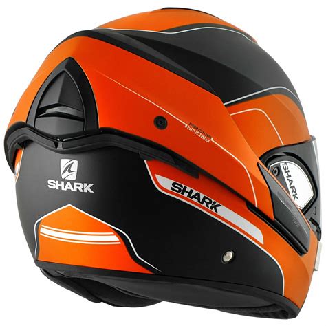 Shark Evoline Series 3 Arona Matt Orange Black Motorcycle Helmet Flip