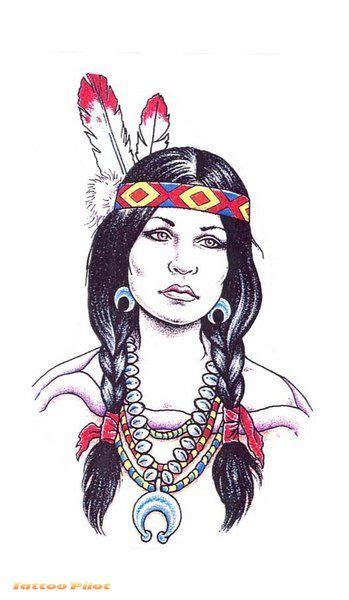 Pretty Drawing Of Indian Woman Native American Drawing Native American
