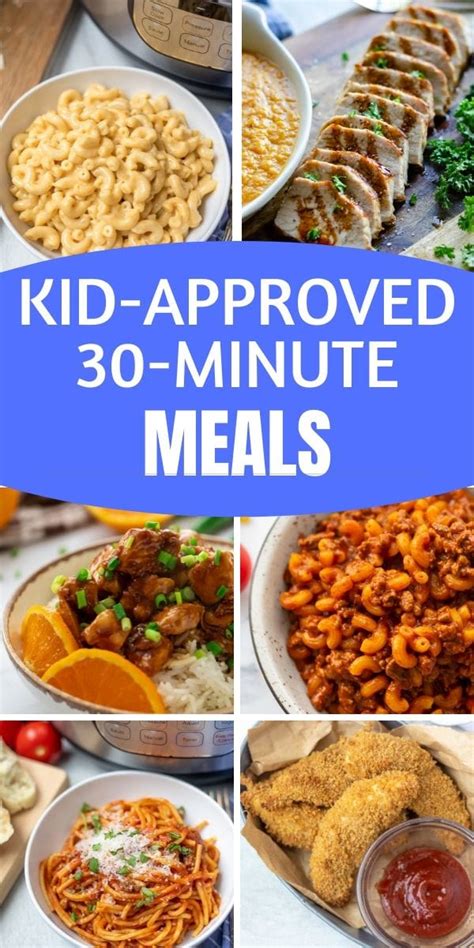 Have a conversation about all of the components that go into a healthy meal. Healthy Family Meals Ready in Less than 30 Minutes | A ...