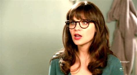 Zooey Deschanel Glasses Hairstyles With Glasses Jessica Day Bangs