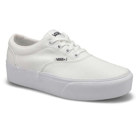 Vans Women S Doheny Platform Sneaker White Softmoc Com