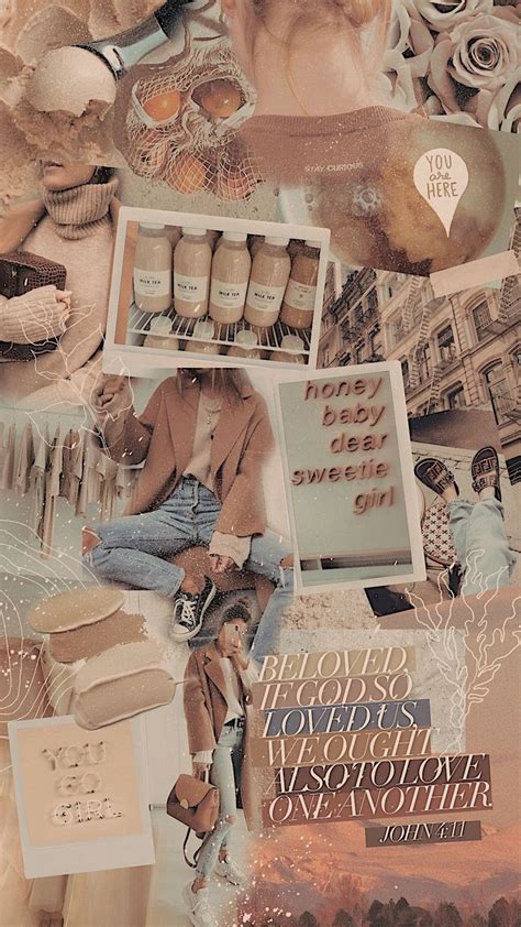 6 Aesthetic Collage Wallpaper Coffee In 2020 Aesthetic Pastel