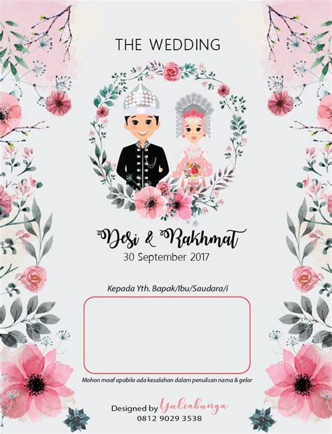 Download Contoh Desain Undangan Pernikahan Kosong Pics Blog Garuda