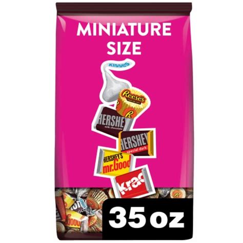 Hershey Assorted Chocolate Miniature Size Candy Bars Bulk Party Pack 1