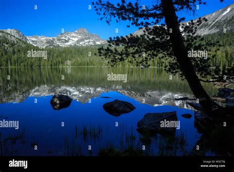 Hamby Lake In The Beaverhead Mountains Near Jackson Montana Stock