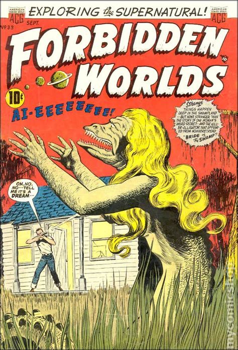 Forbidden Worlds 1952 Comic Books Classic Comic Books Comic Book Covers Childrens Book