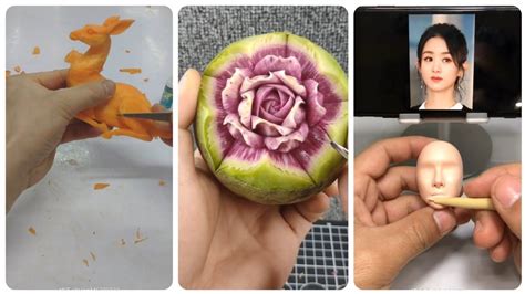 Handmade Fruit And Vegetables Sculpting Vegetable Carving 07 Youtube In 2021 Vegetable