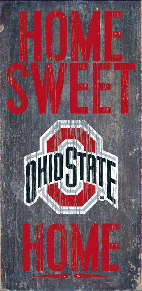 Officially Licensed Ohio State Football Home Sweet Home Sign Ohio
