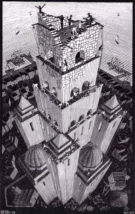 Sina Visitor System Escher Art Mc Escher Art Tower Of Babel