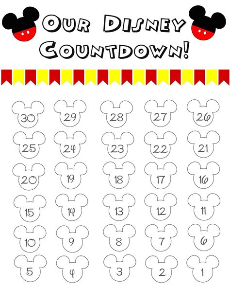 Printable Countdown Calendar For Kids Qualads
