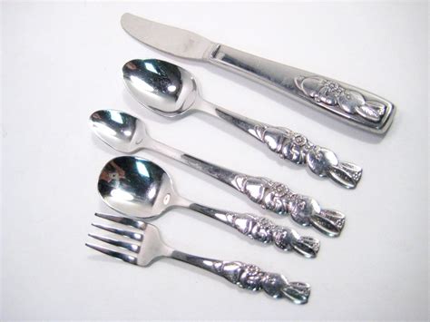 The wascally wabbit & tasmanian terror adventure through time to recover the precious time gem from daffy duck.a loose sequel to the previous bugs bunny. Vintage Bunny Flatware Set Oneida Community Stainless ...