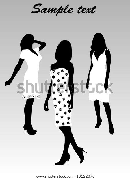 Fashion Silhouettes Stock Vector Royalty Free 18122878 Shutterstock