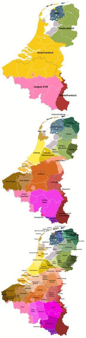 languages and dialects of the low countries netherlands map map language map