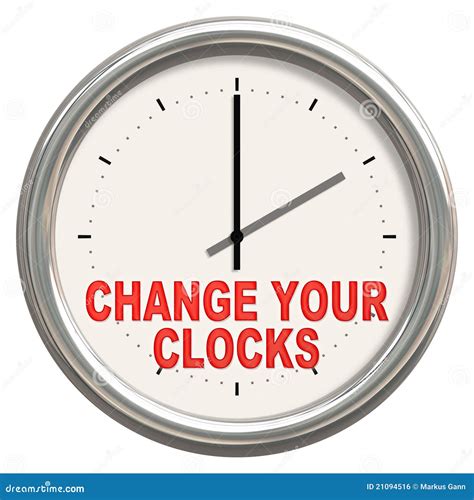 Change Your Clocks Royalty Free Stock Image Image 21094516