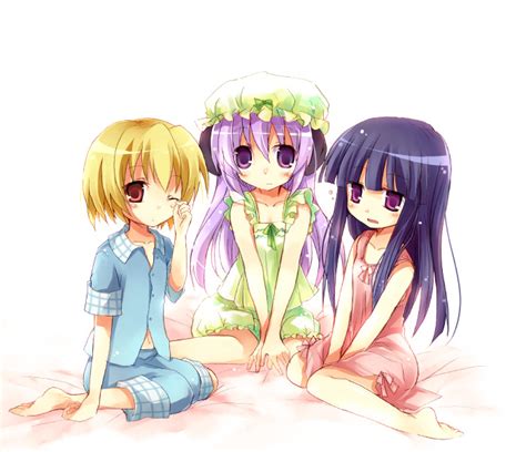 Furude Rika Houjou Satoko And Hanyuu Higurashi No Naku Koro Ni