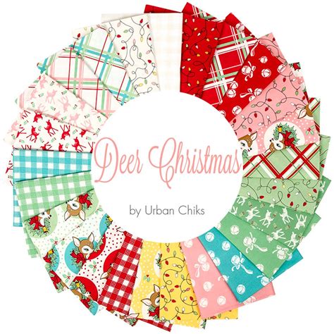 Deer Christmas Jelly Roll Reservation Urban Chiks For Moda Fabric