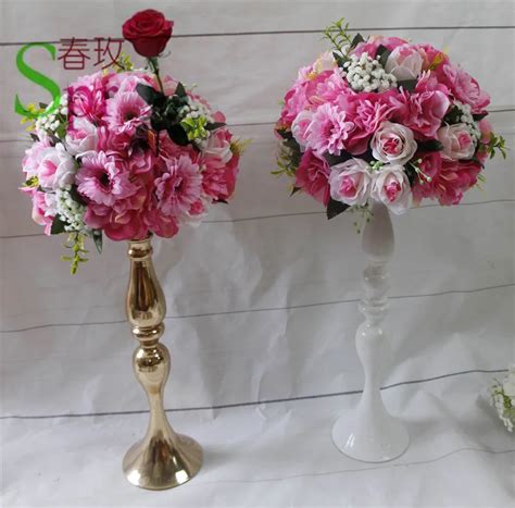 Spr Free Shipping10pcslot Wedding Road Lead Artificial Flowers