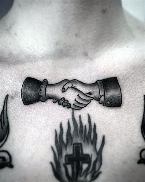60 Handshake Tattoo Designs For Men Symbolic Ink Ideas Tattoo