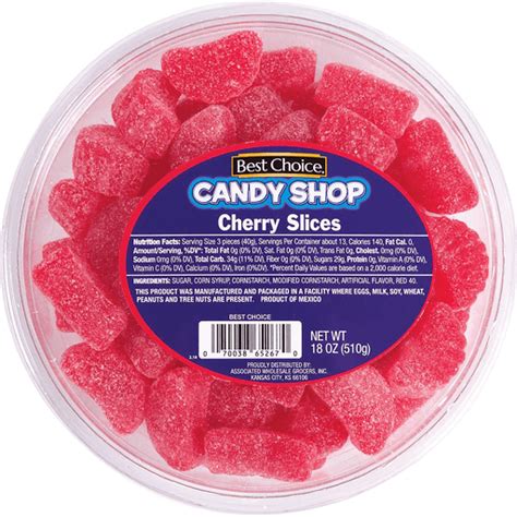 Best Choice Cherry Slices Tub Packaged Candy Superlo Foods