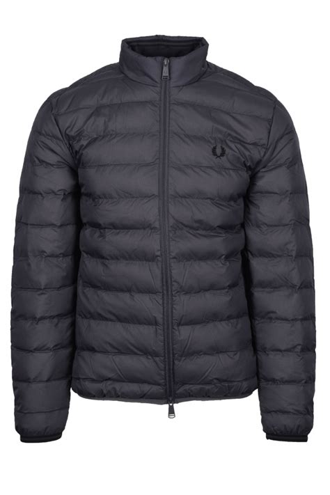 fred perry insulated jacket gunmetal j4564