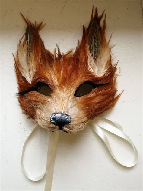 Childrens Luxury Ginger Fox Mask Woodland Animals Etsy Diy Carnival