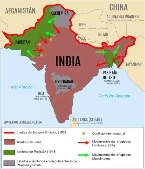 Límites De La India Límites Geográficos Y Fronteras De India