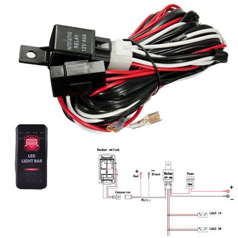 These switches have two traveler wires and a single common wire. EE support 40A Wiring Harness Kit Red LED Light Bar Rocker Switch Toggle Lamp Fuse SPST Car ...