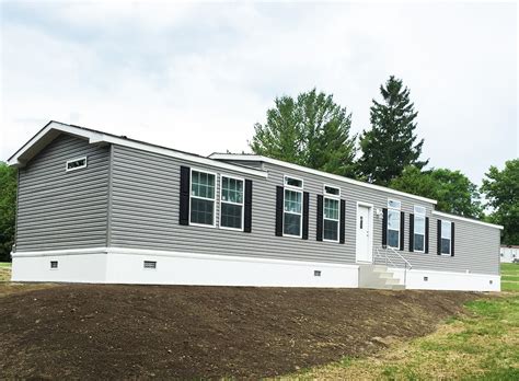 1a133a Single Wide Manufactured Home Exterior Village